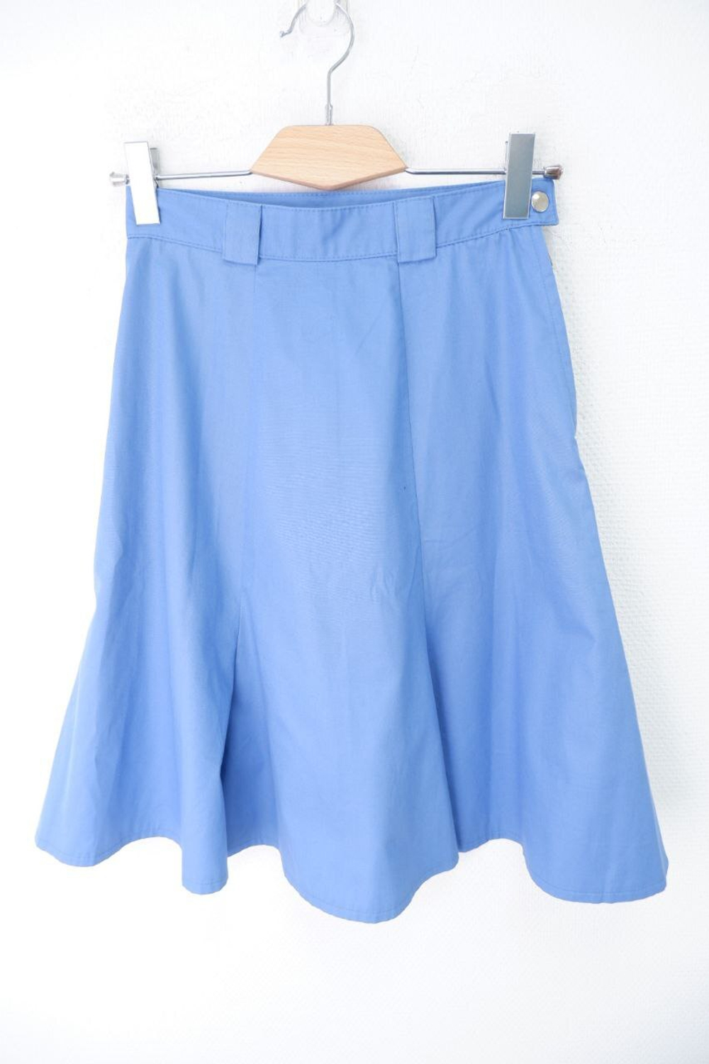 Юбка голубая из хлопка 44 размер