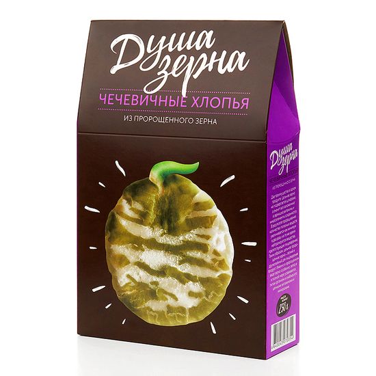 Хлопья чечевичные из пророщенного зерна не требующие варки 250 г