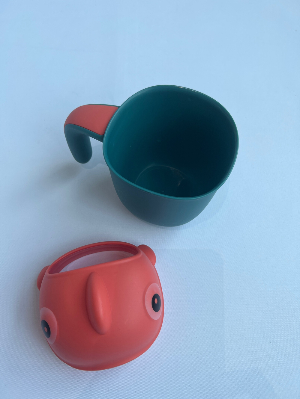 Ковш для купания и мытья головы, детский банный ковшик, хозяйственный «Рыбка», цвет зеленый