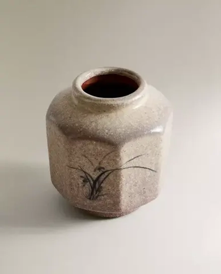 ZARA HOME ВАЗА ИЗ ТЕРРАКОТЫ, СЕРОВАТО-КОРИЧНЕВЫЙ