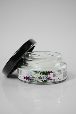 Натуральное твердое массажное масло SGAN с кокосовым воском и эфирными маслами "Кедр Пачули Жасмин" для нежного ухода и расслабляющего массажа, для романтических вечеров с эффектом увлажнения для тела, 50 мл.