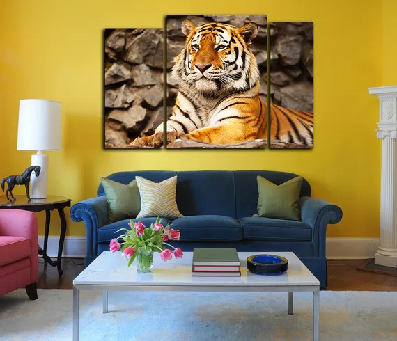 Модульная картина "Полосатый король"