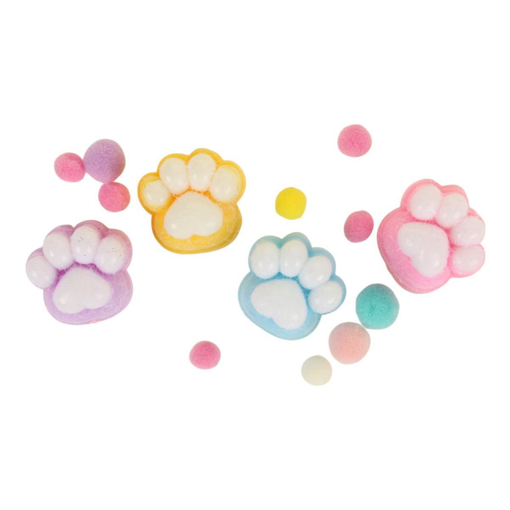 Сквиш "Набор мягких лапок" 3см. 4шт. пакет №19-3