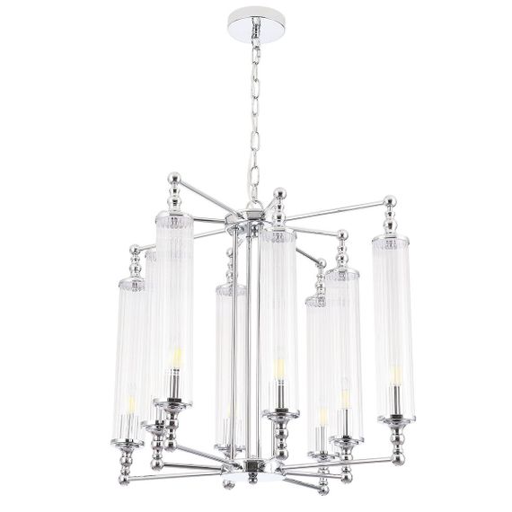 Подвесная люстра Crystal Lux Tomas SP8 D650 Chrome