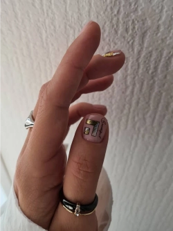 Lucky Rose Слайдеры наклейки для ногтей Foil 139