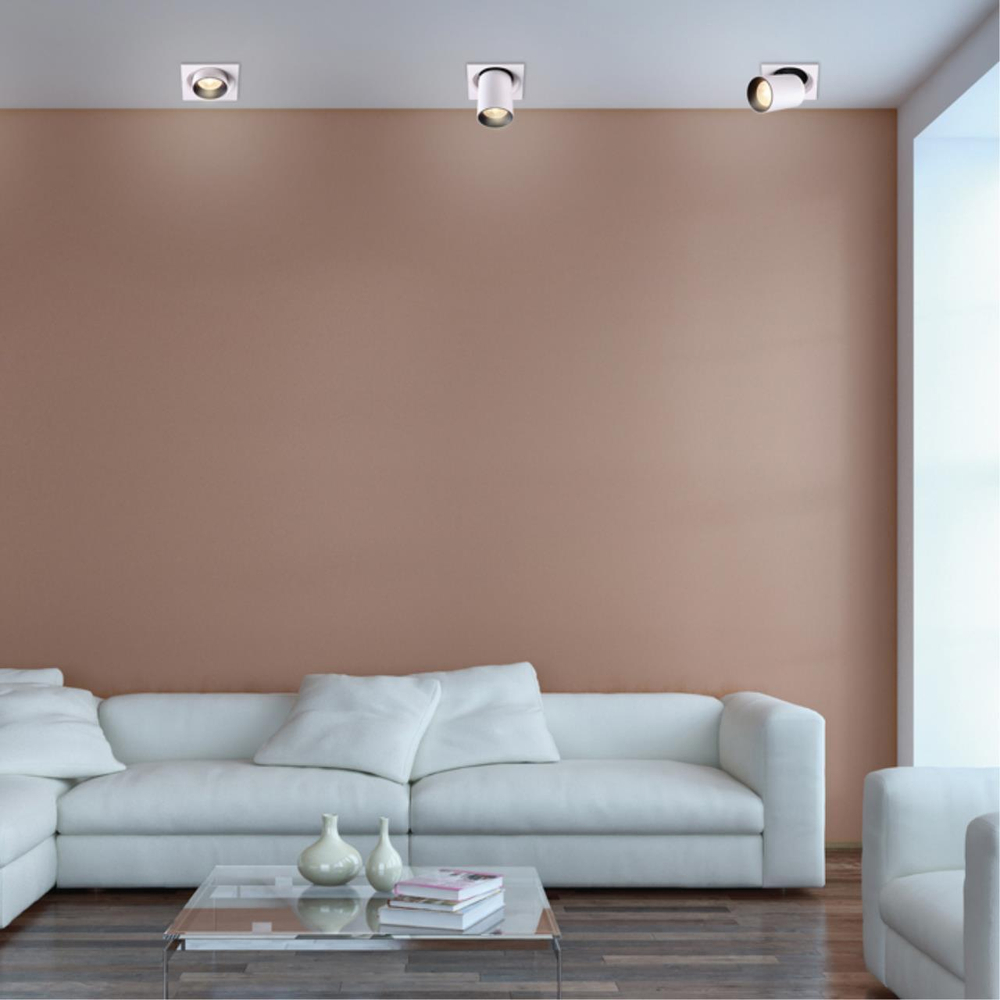 358082 SPOT NT19 470 белый/черный Встраиваемый светильник IP20 LED 3000К 12W 220V LANZA