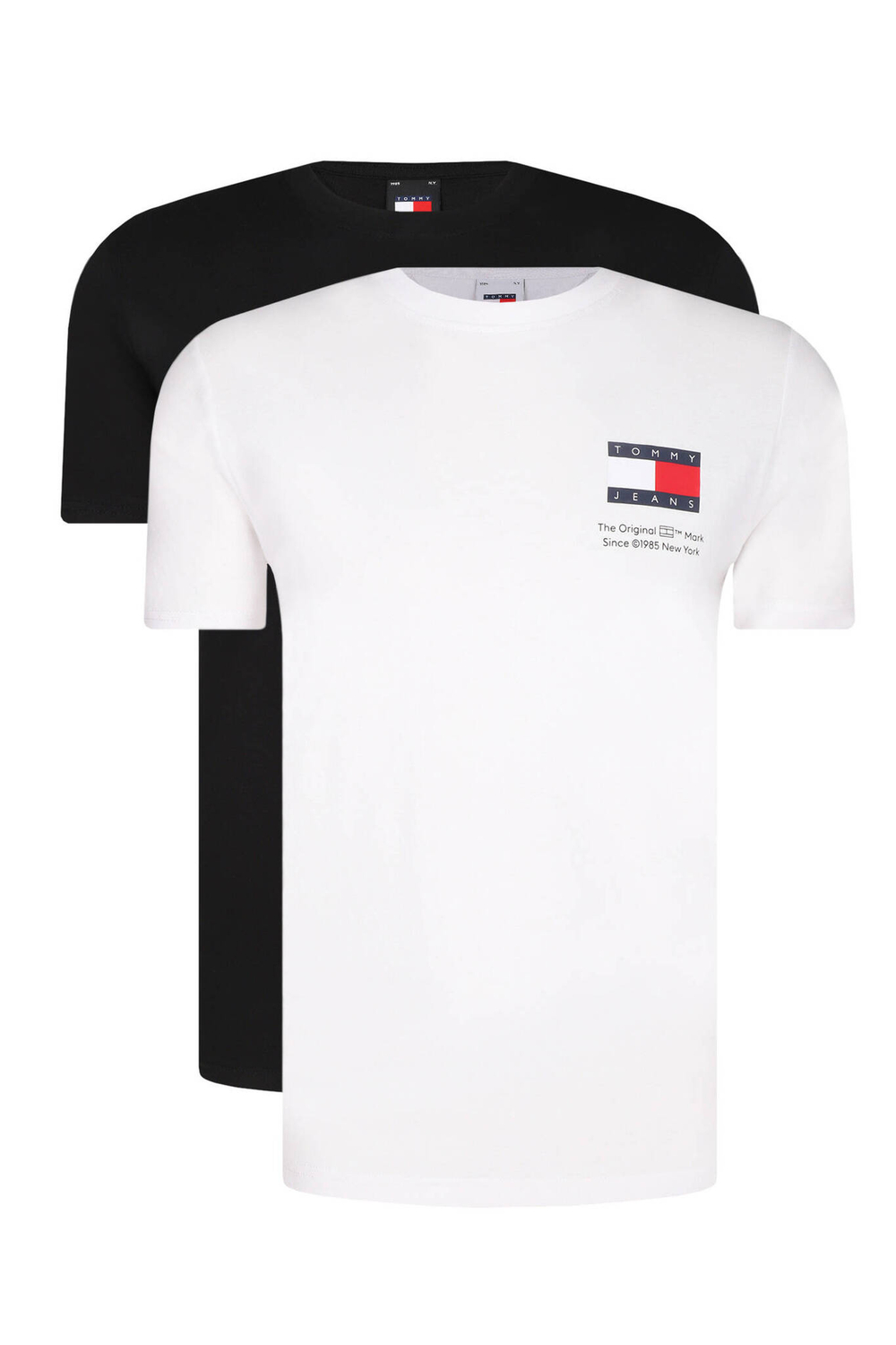 Футболка 2шт. TJM SLIM 2PACK S/S FLAG DNA Tommy Jeans - белый(DM0DM18862)