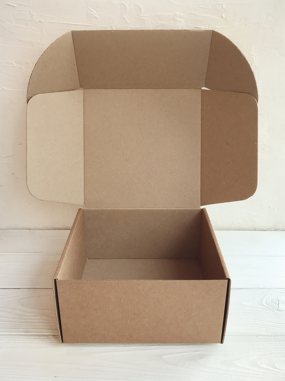 Коробка 20 х 20 х 10 см, бурая, Коробки для подарочных наборов, коробки для подарочных боксов, квадратные коробки, бьюти боксы, подарочный бокс