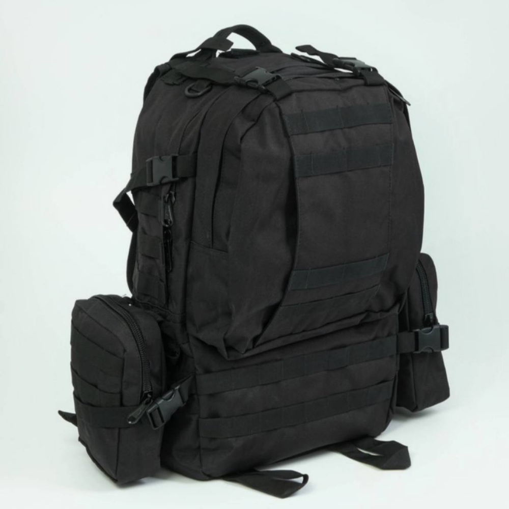 Тактический рюкзак с подсумками 40л / чёрный