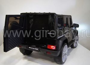 Детский электромобиль River Toys Mercedes-Benz-G65-AMG черный