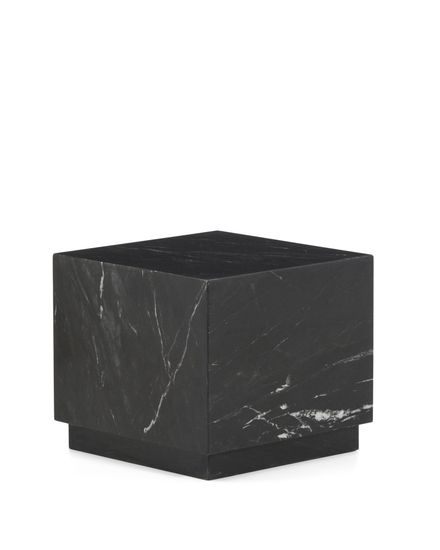 Приставной столик Sorein из черного мрамора 40 x 40 см
