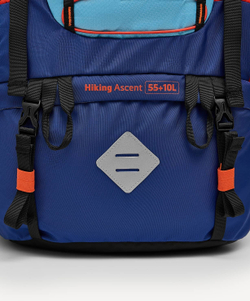Рюкзак Hiking Ascent, голубой/синий, 55+10 л