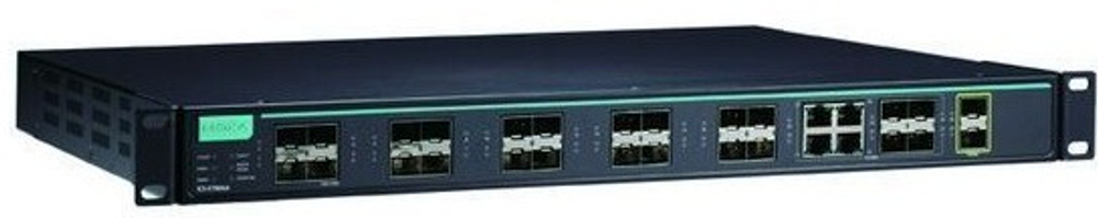 Коммутатор управляемый MOXA ICS-G7826A-20GSFP-2XG-HV-HV-T