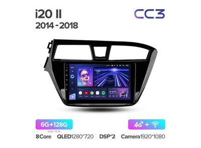 Магнитола Teyes CC3 6-128 Hyundai i20 2 II GB 2014-2018 9.0"