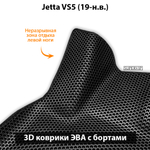 Передние автомобильные коврики ЭВА с бортами для Jetta VS5 (19-н.в.)