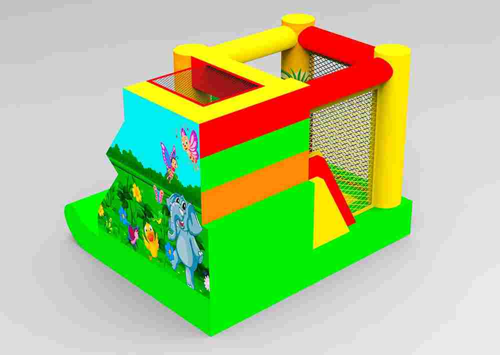 Коммерческий надувной батут "Чудо-сафари мини", 3,5*3*2,6 м