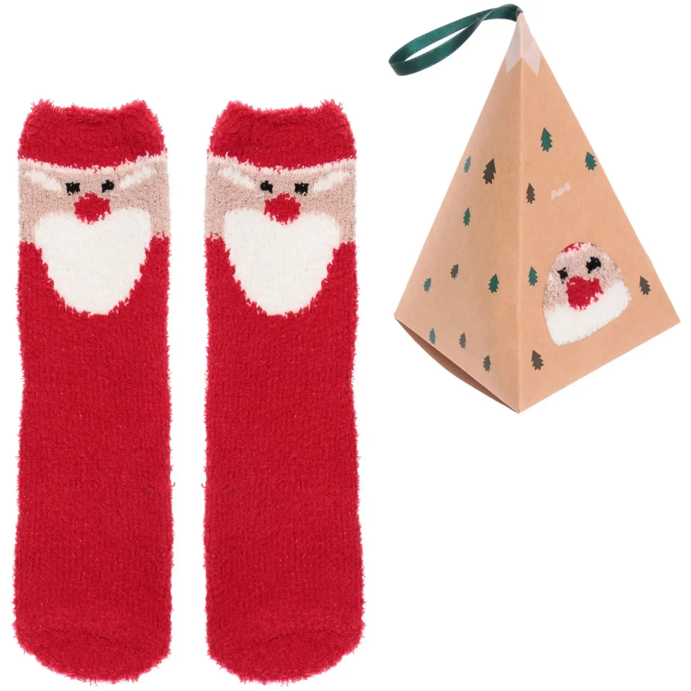 Носки женские махровые в подарочной коробке «Noskof - Дед Мороз», р. 36-39