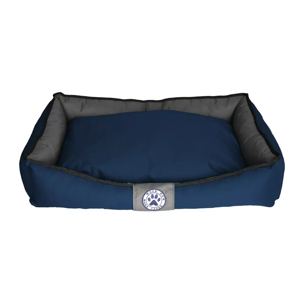 антивандальная лежанка синяя для средних собак 90х56