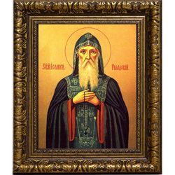 Иоанн Рыльский преподобный. Икона на холсте.