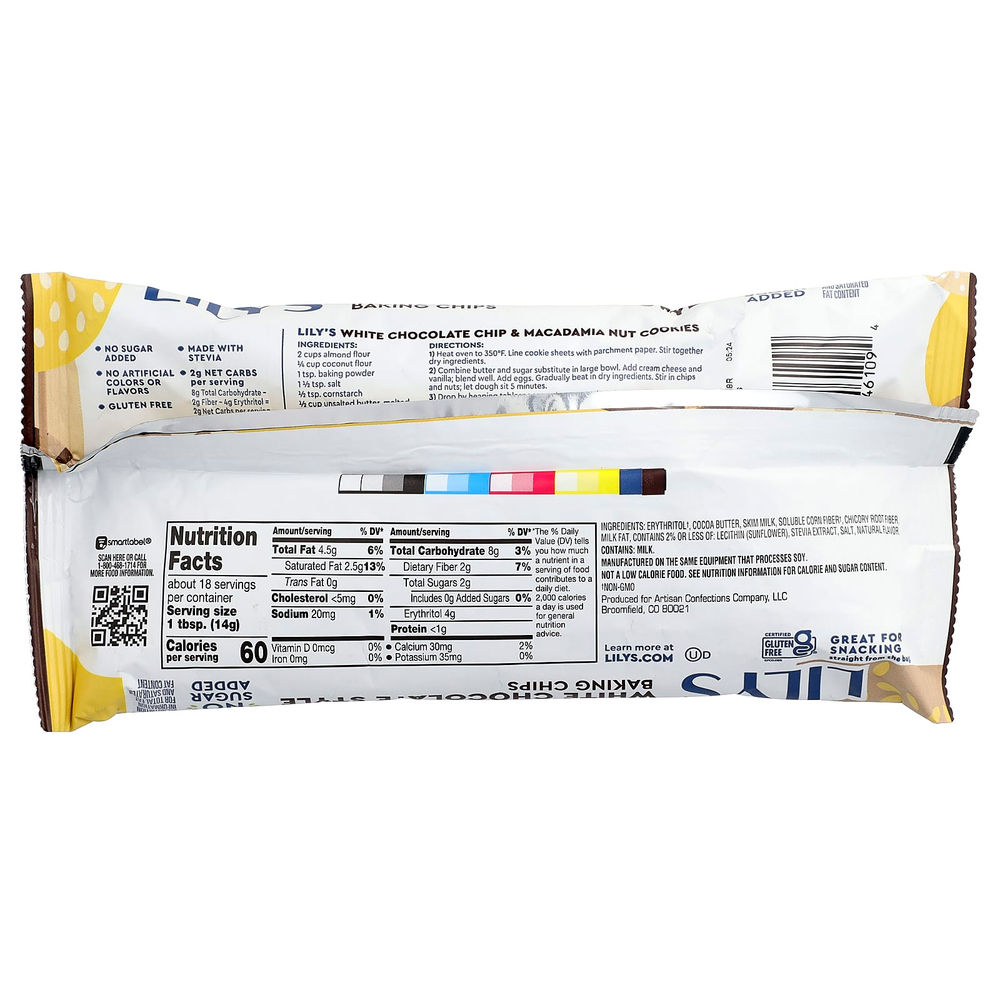 Lily's Sweets, чипсы для выпечки, белый шоколад, 255 г (9 унций)