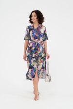 Платье-рубашка Джорджия (46-56) Serenada цветы (Акция)