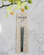 LYKKE Indigo 5'' interchangeable knitting needle tips | Люкки Индиго деревянные сменные спицы 13 см