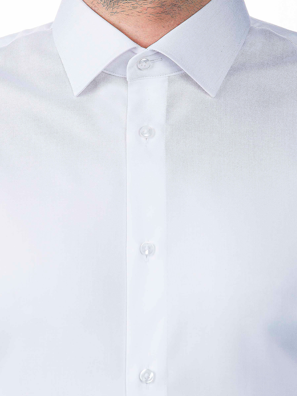 Сорочка мужская VESTER короткий рукав, цвет белый, бамбуковое волокно 729181 29