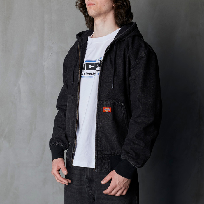 Куртка мужская Dickies Hooded Denim Jacket  артикул:DK0A89FBL241 - купить в магазине Дайс