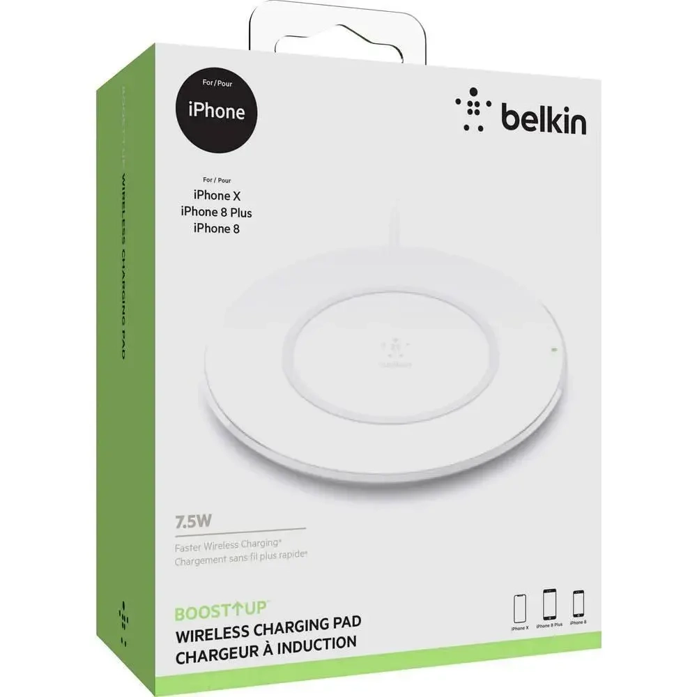 Беспроводное зарядное устройство Belkin Boost UP Wireless Charger 7.5W (White) (F7U027VFWHT)