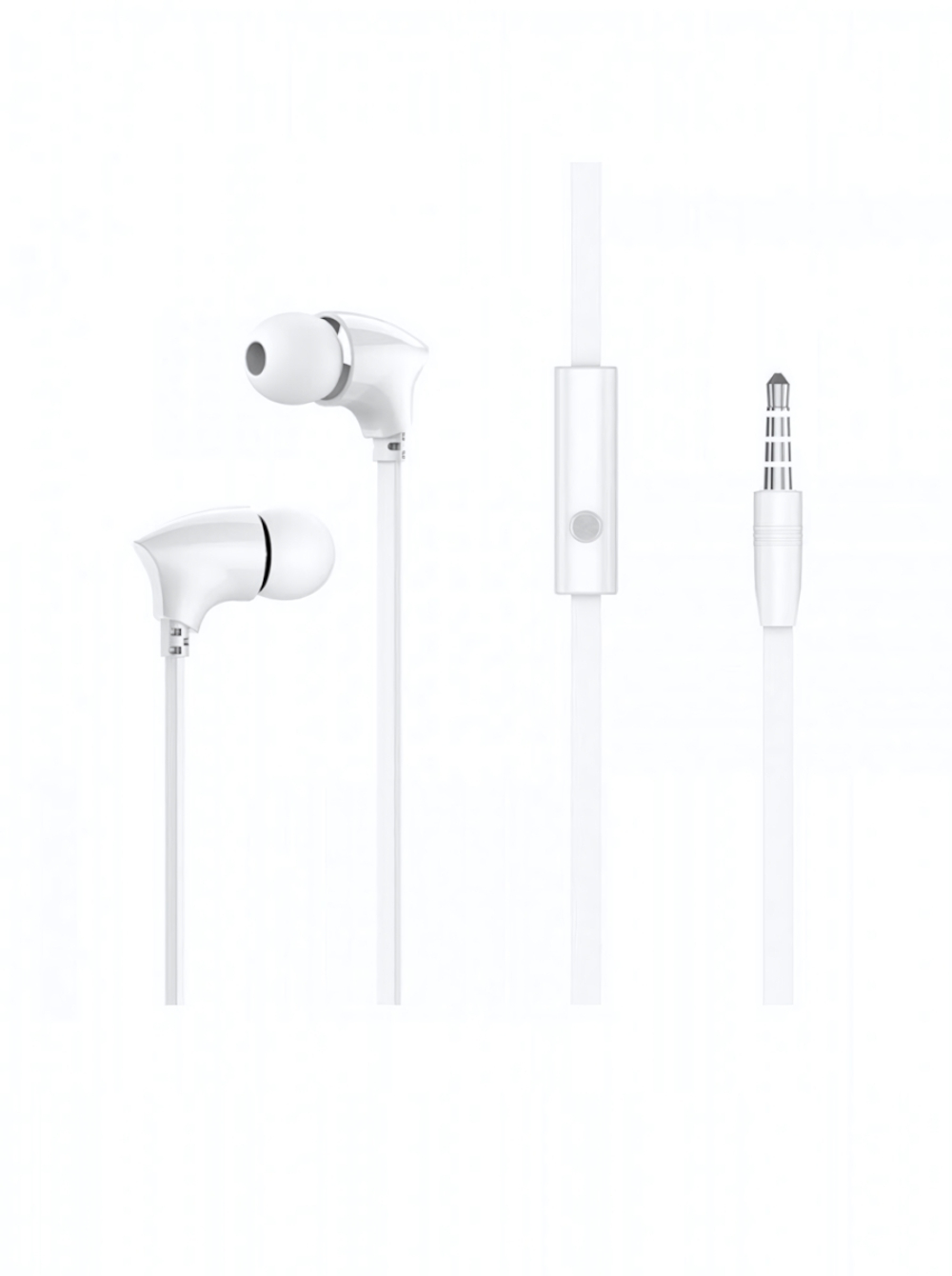 Гарнитура Borofone M26, вакуумные, разъем Jack, кабель 1.2 м White