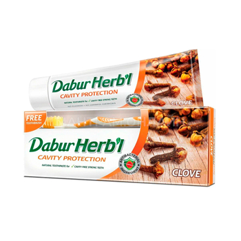 Зубная паста Dabur Clove Гвоздика + зубная щетка 150 г