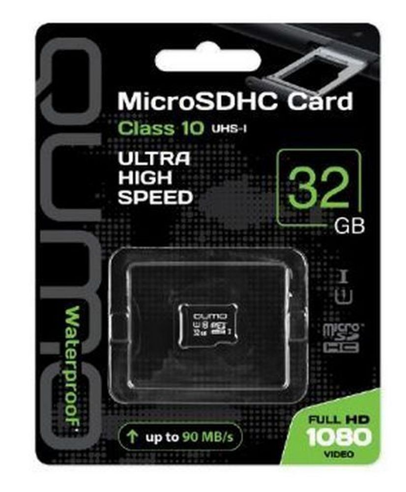 MicroSDHC 32GB QUMO CL10 class