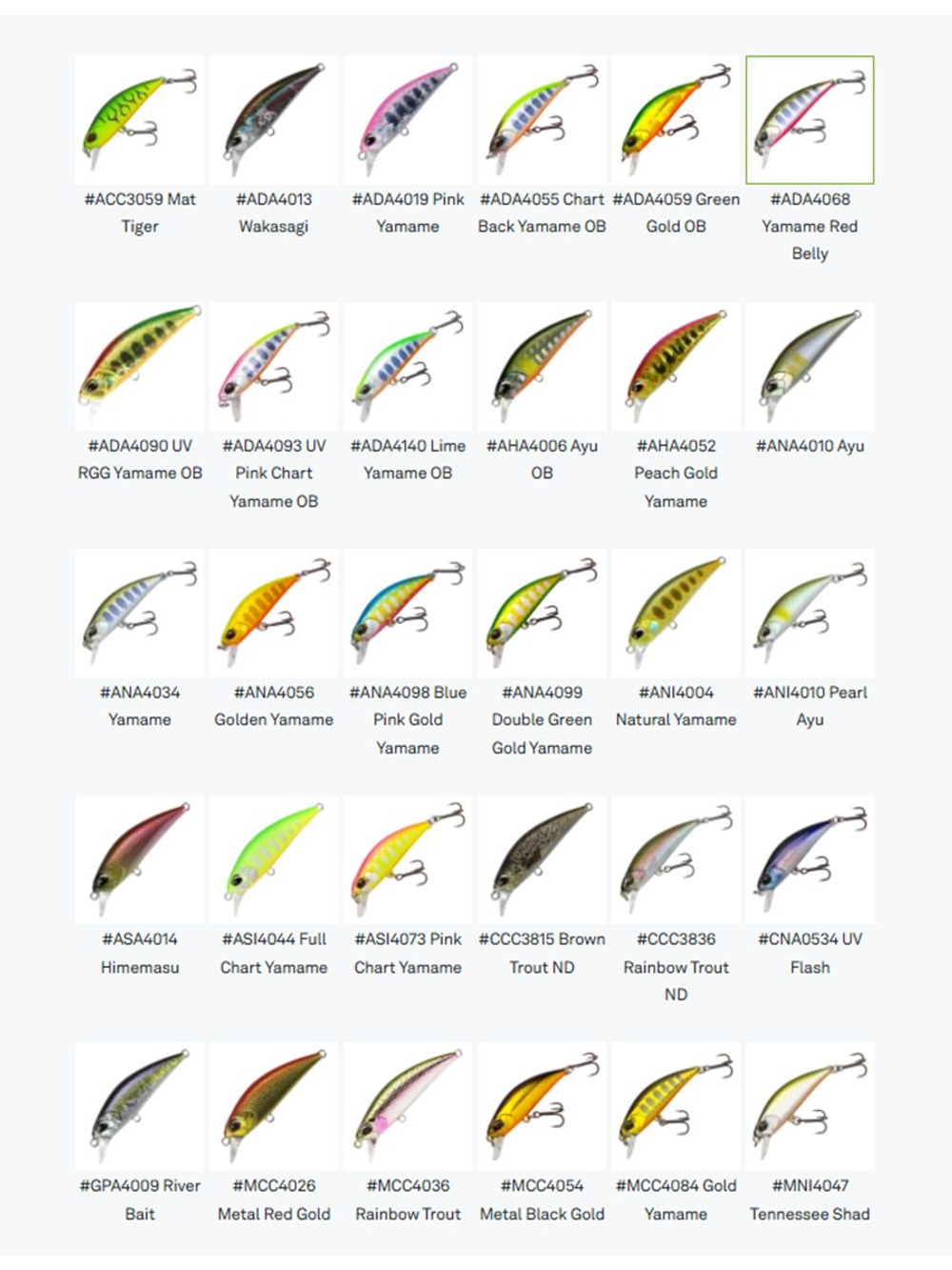 Воблер DUO Spearhead Ryuki 38S, ANI4004 Natural Yamame
