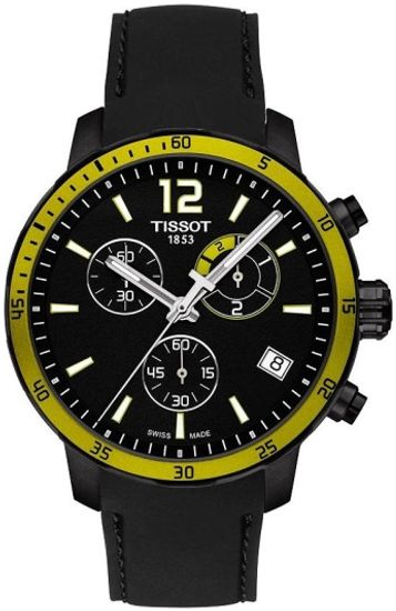 Tissot T095.449.37.057.00 Мужские швейцарские часы посвящены футболу, с хронографом на ремешке T-Sport Quickster