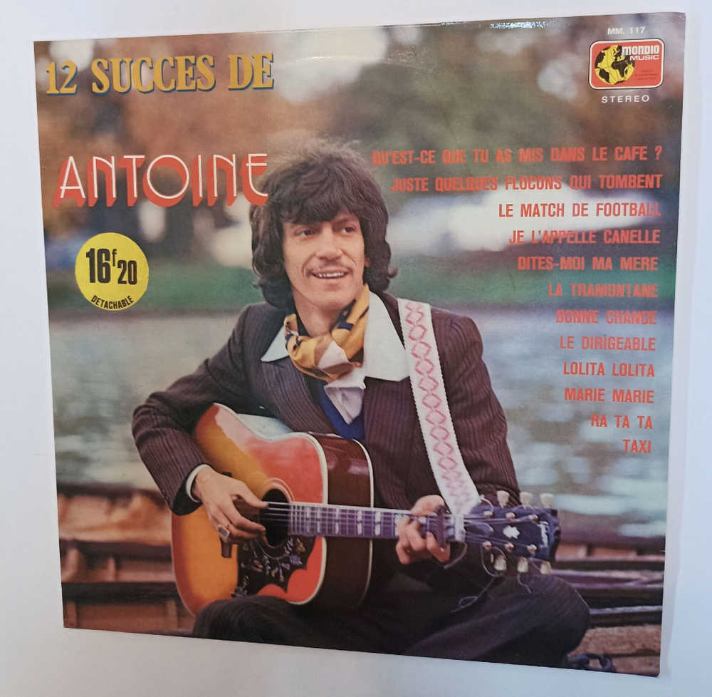 Винтажная виниловая пластинка LP Antoine 12 Succes De Antoine (France 1973)