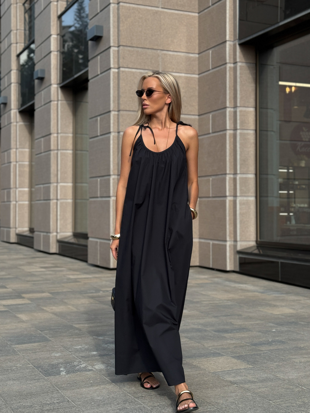 Сарафан в длине макси из хлопка