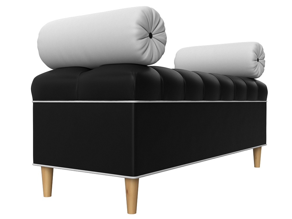 Банкетка Глория, Черный\Белый, артикул 29280