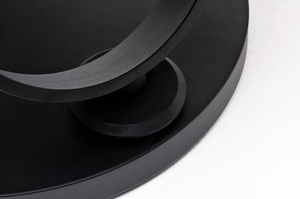 "Олимп" стол журнальный раздвижной из HPL 80-131х131см, Н43,5, цвет столешницы мрамор "Каррара"