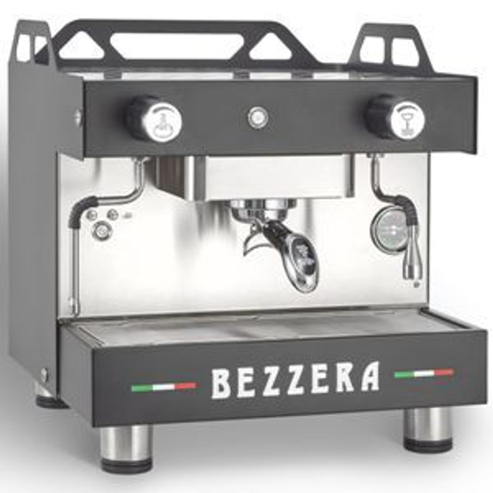 КОФЕМАШИНА ПОЛУАВТОМАТ BEZZERA MODA PM 1GR ЧЕРНАЯ МАТОВАЯ+ЭКОНОМАЙЗ+ПОДСВЕТ 1ФАЗА