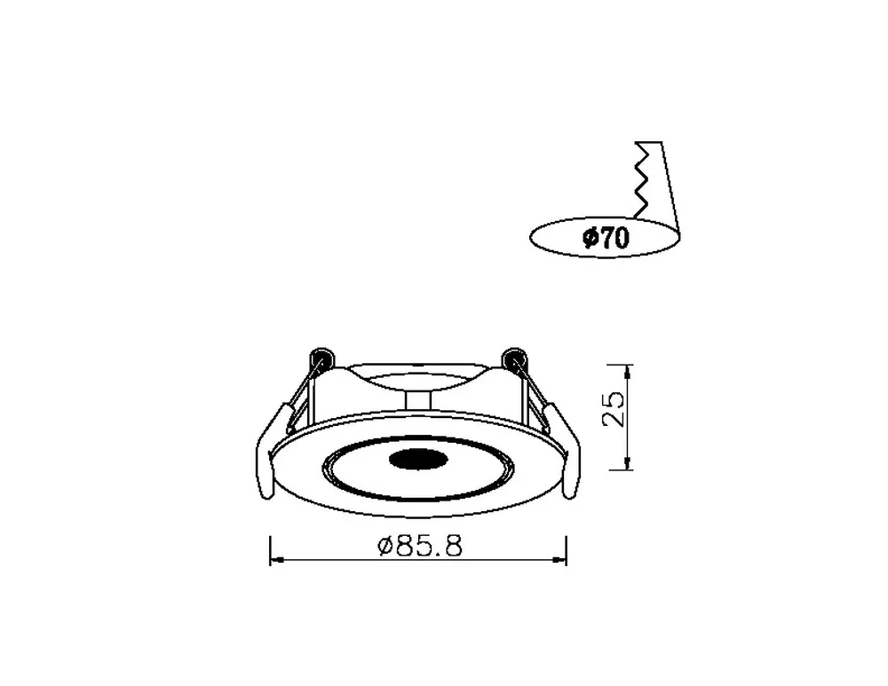 Точечный встраиваемый светильник Arte Lamp KAUS
