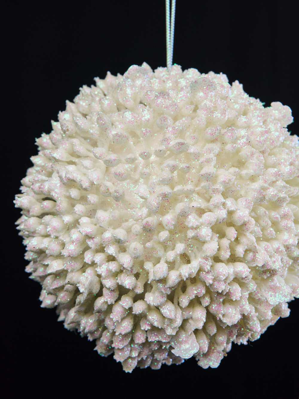 Шар хрустальный 22см ChristmasDeLuxe белый