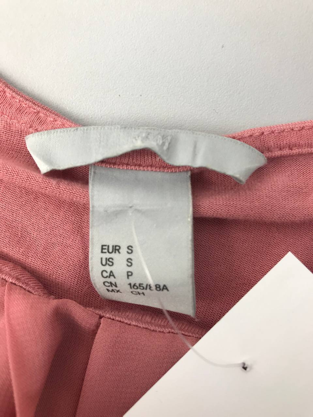 Блузка с коротким рукавом розовая 44 размер