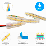 Светодиодная лента 24V 508 led/m 12W/m COB 940 Lm/m 4000K IP65, 5000×10 мм