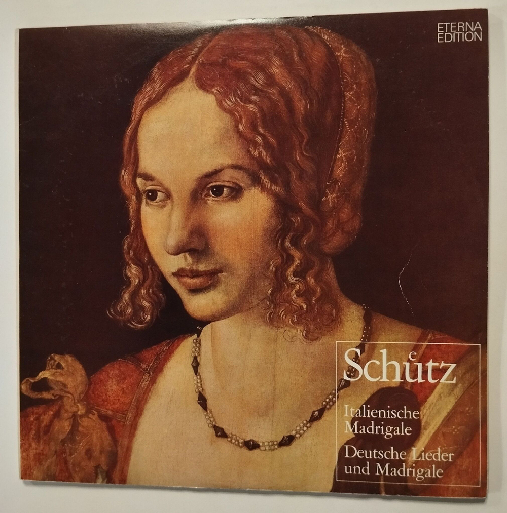 Винтажная виниловая пластинка LP Schuгtz Генрих Шютц Italienische Madrigale, Deutsche Lieder Und Madrigale 2LP (ГДР 1972)