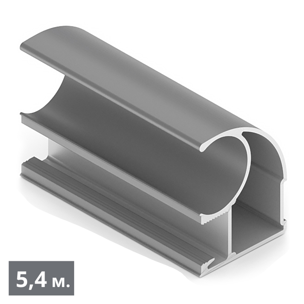 ЭКО Вертикальный профиль С (5,40 м) вельвет дарк (ПВХ) (AE0377) Aristo (Out)