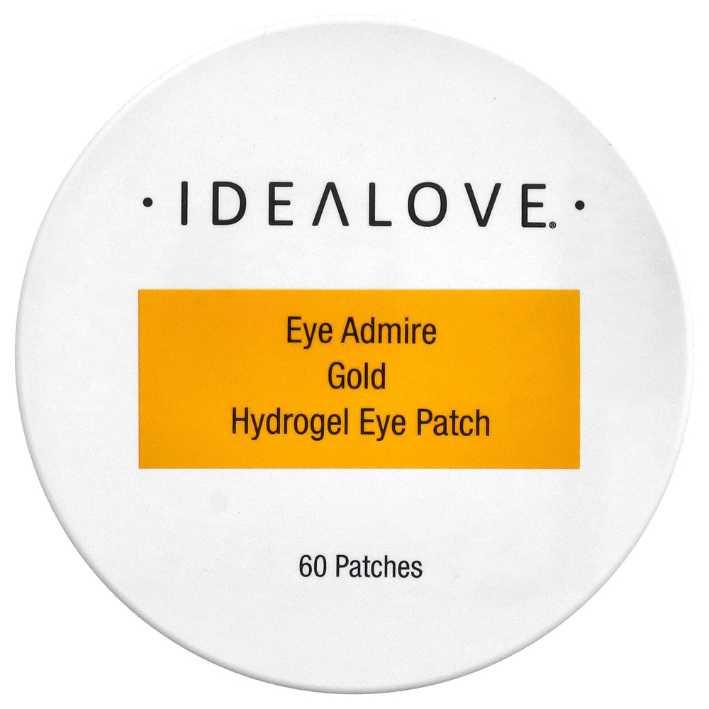 Idealove, Eye Admire, гидрогелевые патчи для глаз с золотом, 60 шт.