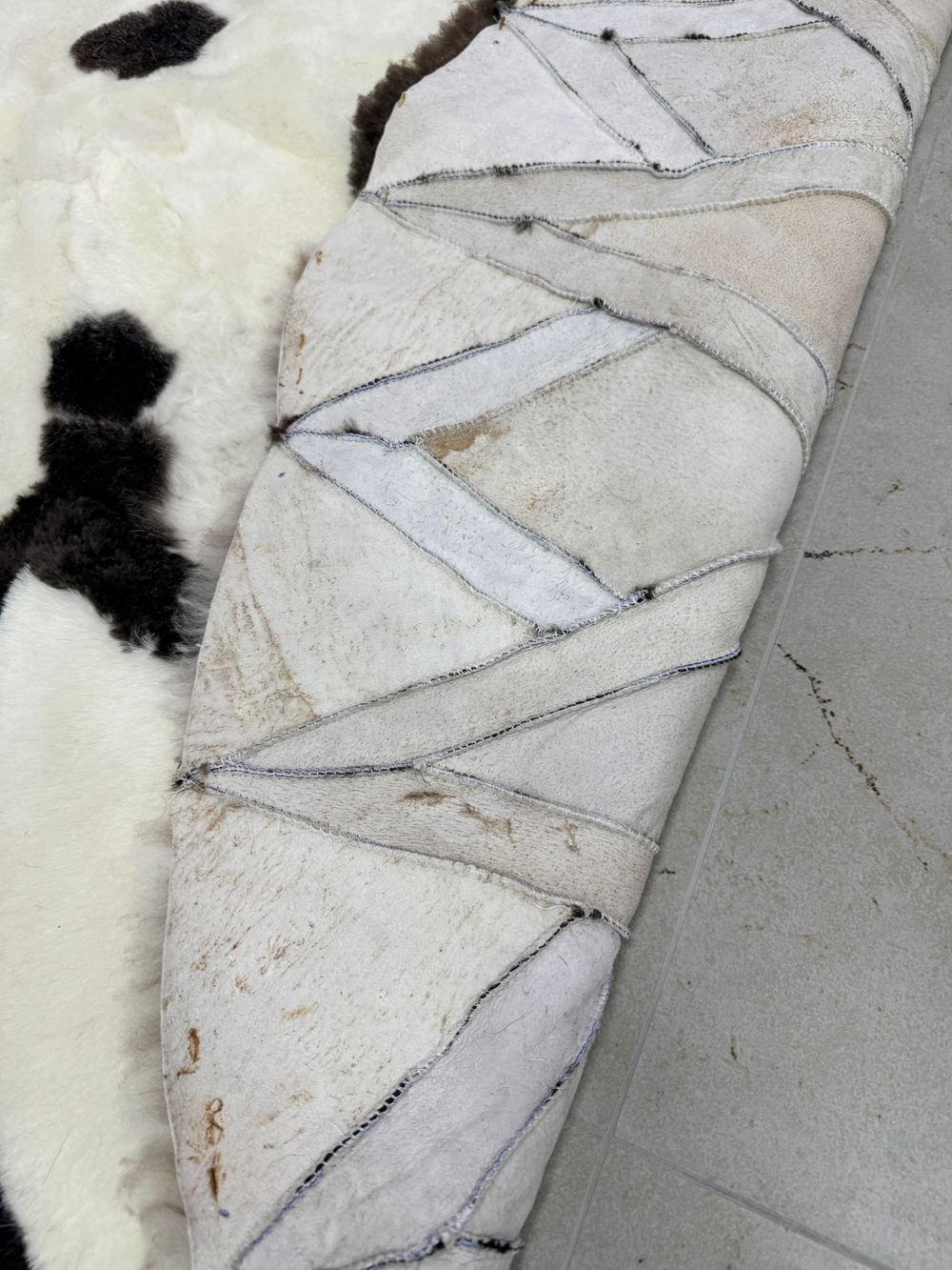 Ковер шкура натуральная овчина меховой