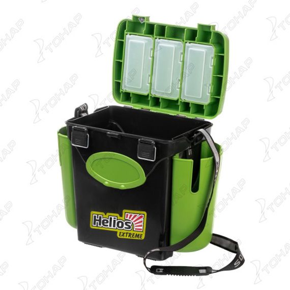 Ящик зимний Helios &quot;FishBox&quot; односекционный (10л) зеленый