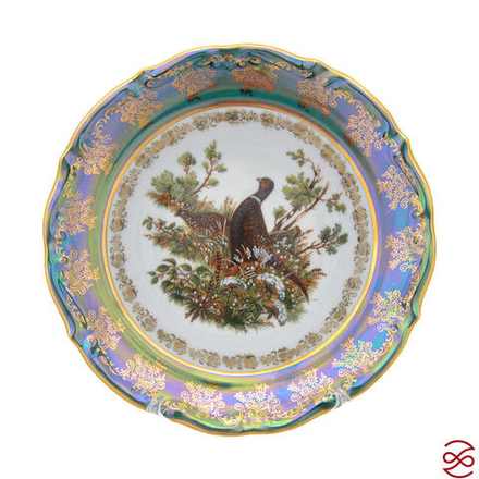 Набор тарелок глубоких Repast Охота зеленая Мария-тереза 23 см (6 шт)