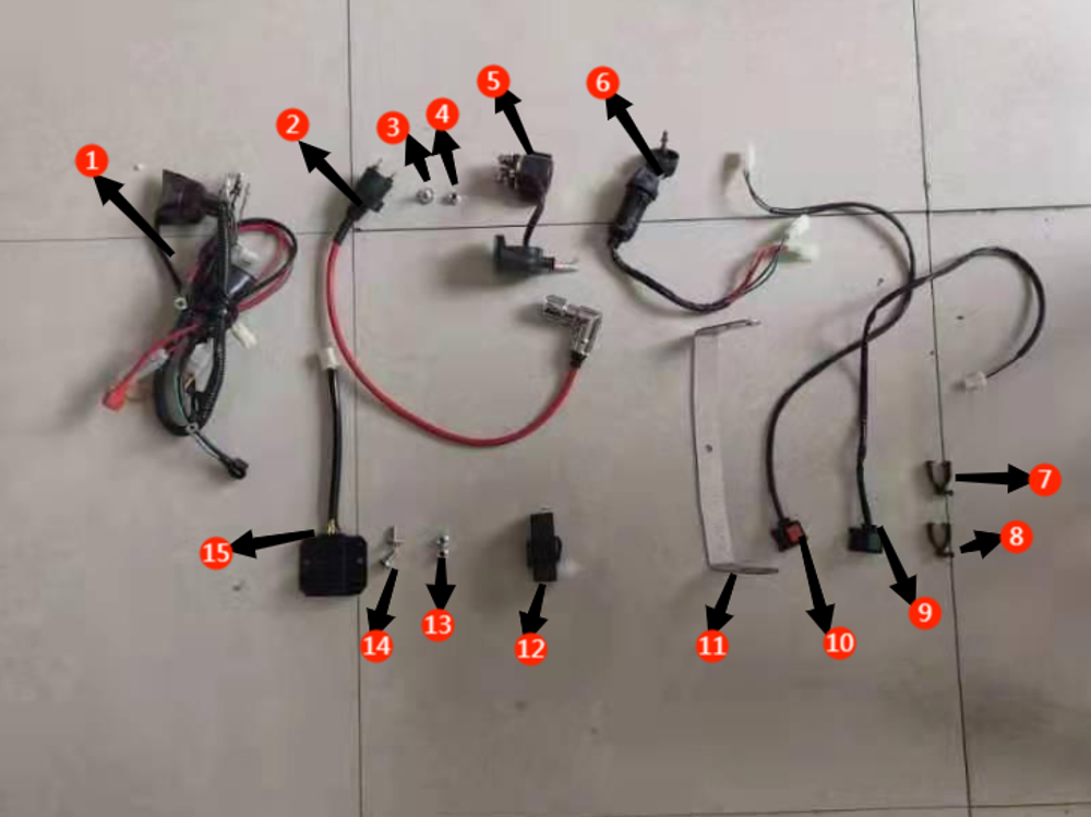 Запчасти F к питбайку Motax XR 250